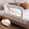 Baby Bed Guard Rail for Toddler - 48in Adjustable Heights,