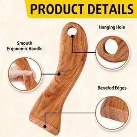 Vtuna Wooden Pot&Pan Scraper, Dishwashing Scrub for Pots, Pans, Plates, Bowls, Remove Food and Residue Effectively Without Scratching, Kitchen Gadget. (1)