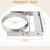 Zonon Silver 1 Pcs Adjustable Wall Bracket for Stove Pipe(8"