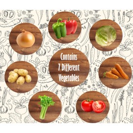 High Class Grass Dried Ramen Toppings, Dried Vegetables for Soup, Ramen, Salads, 4 oz, Mix of Carrot, Onion, Red & Green Bell Pepper, Tomato, Celery, Cabbage & Potato Flakes - Gluten Free, Vegan