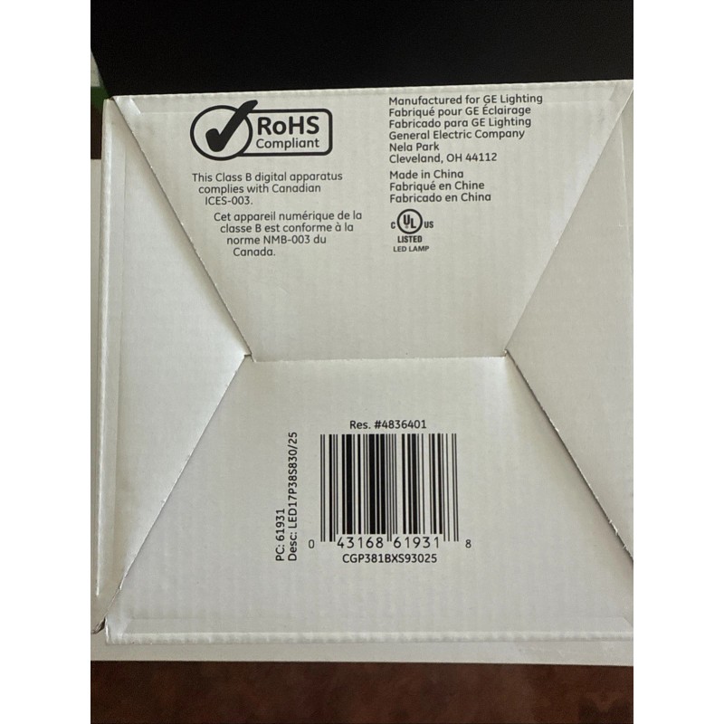 GE 17W PAR38 LED Narrow Flood 3000K 25000hr Light Bulb