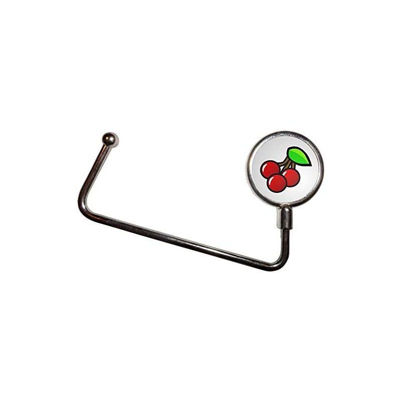 BadgeBeast.co.uk Fruit Machine Cherries - Handbag Table Hook Hanger