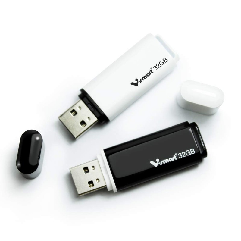 V-SMART Pack de funda de plástico USB memoria flash, USB