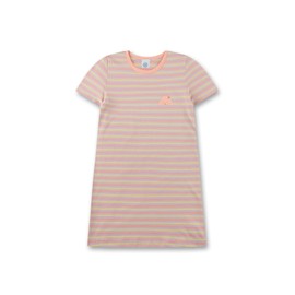 Sanetta Girls Nightdress Short Sleeve Orange | Sustainable and Comfortable Cotton Nightdress for Girls Sleepwear for Girls, orange