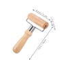 Mikinona Wooden Rolling Pin Pizza Dough Docker Pastry Roller Baking