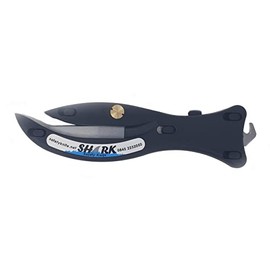 Shark Enclosed Blade Safety Box Cutter with Retractable Hook - (Black)