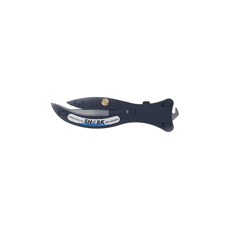 Shark Enclosed Blade Safety Box Cutter with Retractable Hook -