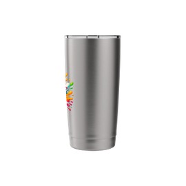 Colorful Bowling Game Day Bowling Cute Colorsplash Ball Stainless Steel Insulated Tumbler
