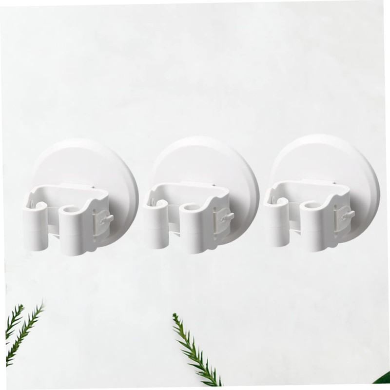 Ipetboom 3pcs Wall Mounted Broom Holder Mop Clamp Slip Clips
