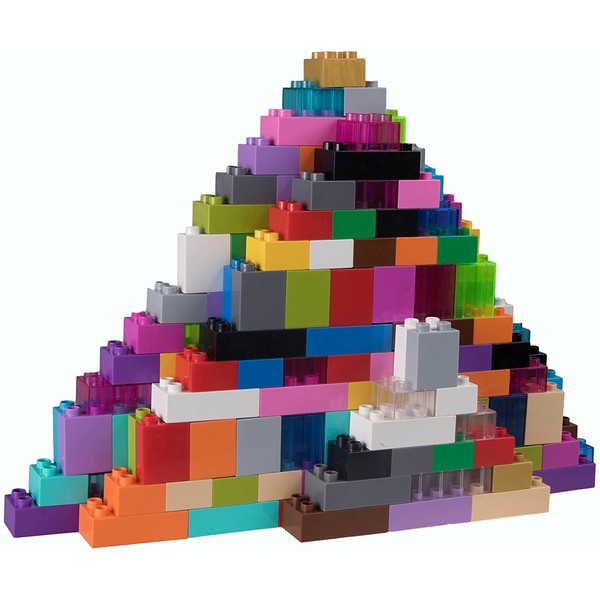 Strictly Briks - Big Briks Set - 204 Pieces - 24 Rainbow Colors - Large Building Blocks for Ages 3 and Up
