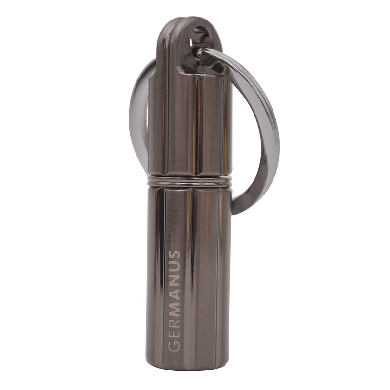GERMANUS Cigar Drill Cigar Cutter Full Metal Silver in Case