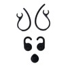 P Prettyia Replacement Eartips for Jabra EasyGo/EasyCall/Clear/Talk Bluetooth Headset (3-Piece