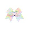 Tie Dye Hair Bows for Cheer Girls Come Ponytail Holder