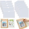 Junkin 10 Pcs Adhesive Pockets for Planners Index Card Pockets