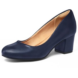 mysoft - Zapatos de tacón para mujer, marino, 9 US