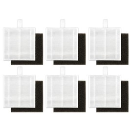 (6 Pack) T20+ HEPA Filters and Foam Filters Compatible With Airrobo T20+ Robot Vacuum Cleaner, Filters Accessories Kit, Filter Kit, Replacement Parts