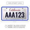 QiqaMole 1 Pack Silicone License Plate Frame, Front Back License