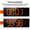 Fuloon Digital Wall Clock, 13 inch Large Display Digital Alarm