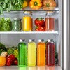 KEYWING 12Packs Glass Juice Bottles with Lids, 18oz Clear Juicing