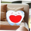 BESPORTBLE Soft Plush Tooth Pillow Back Support Pillow for Sitting