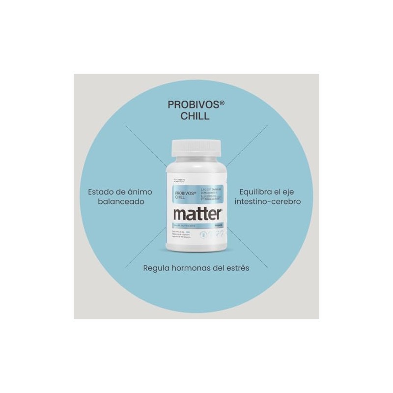 MATTER SMART NUTRIENTS - Probivos Chill - L-Glutamina, LPC-37®, Malato