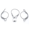 5 Pack Stainless Steel Cable Wire Loop with Nylon Coating,