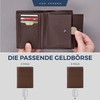 VON HEESEN Men's Leather Wallet with RFID Protection - Genuine