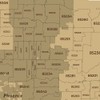 Arizona ZIP Code Map with Counties - Standard - 36"