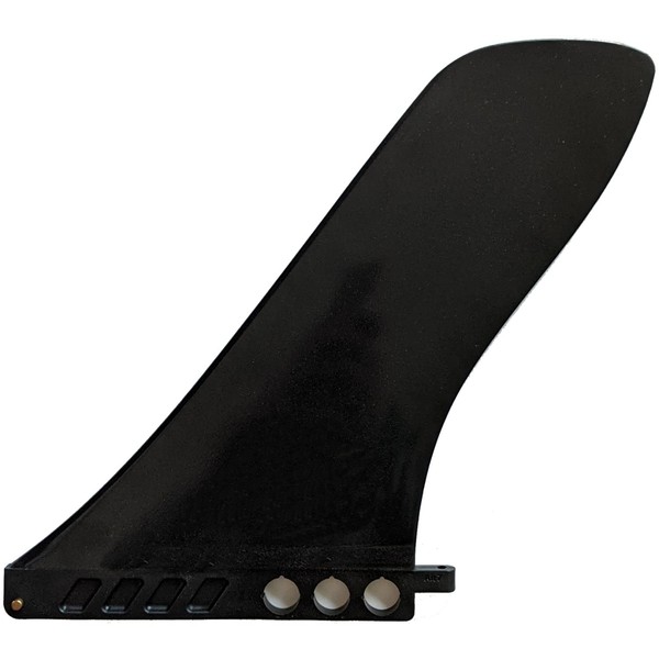 9" Center Fin (Hard) Hard Fin for Longboard SUP airSUP Raceboard Surfboard Paddle Board (Black (1 Piece, No Screws))