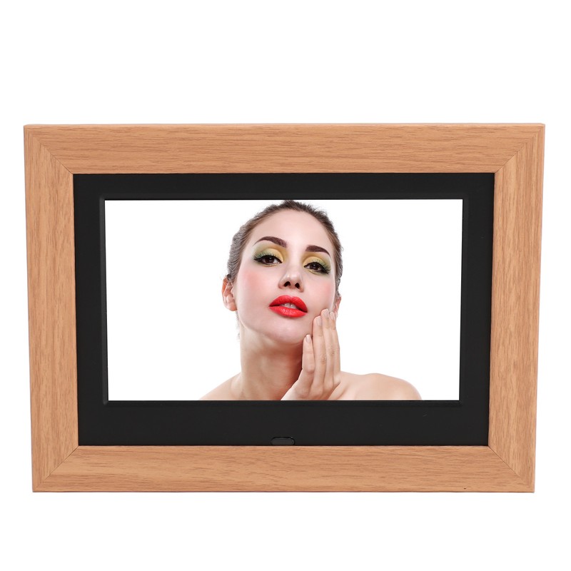 Digital Picture Frame Wooden 7 Inch IPS HD Multifunctional Smart