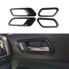 Fewshaw Carbon Fiber Inner Door Handle Cover Trim for 2022-2025 Nissan Pathfinder