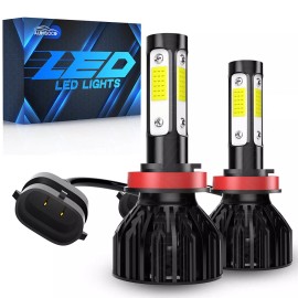AUIMSOCO LED Headligh H11 Low Beam Bulbs 6500K White Super Bright CANBUS Plug-N-Play