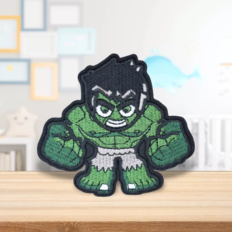 Unbranded ANGRY INCREDIBLE HULK SUPERHERO EMBROIDERED IRON ON PATCH 3