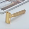 Yaqi Aluminum Matte Gold Bar Three Piece Double Edge Safety