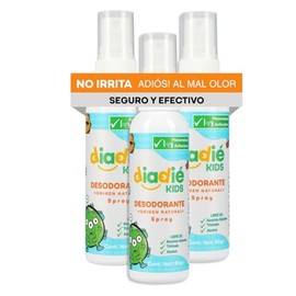 Diadie Kids Desodorante Natural Niños Atomizador Axilas Pies Pack