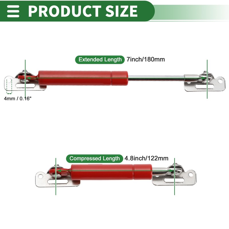 Motoforti Universal Lift Supports Struts Lift Support Shock 7inch/180mm 4lb/20N/2kg