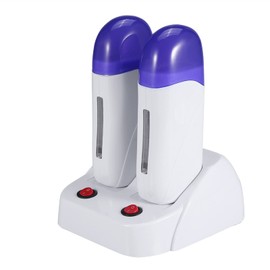 Mini calentador de cera depilatorio, 3 tipos cartucho portatil depilatorio de cera calentador mas caliente, Depilación corporal depilación máquina(Double Waxing Heaters)