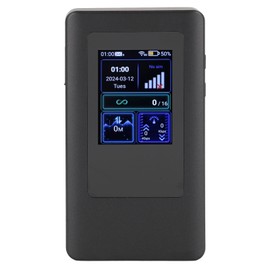 Generic WiFi Mobile Hotspot, 5G SIM Card Gigabit Dual Band Portable Router, 4400mAh 16 Devices Travel Router for Live Gaming Entertainment Tablets Laptop