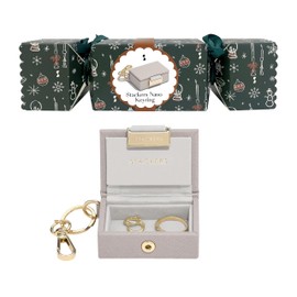 Stackers Nano Jewellery Box Key Ring Cracker Taupe