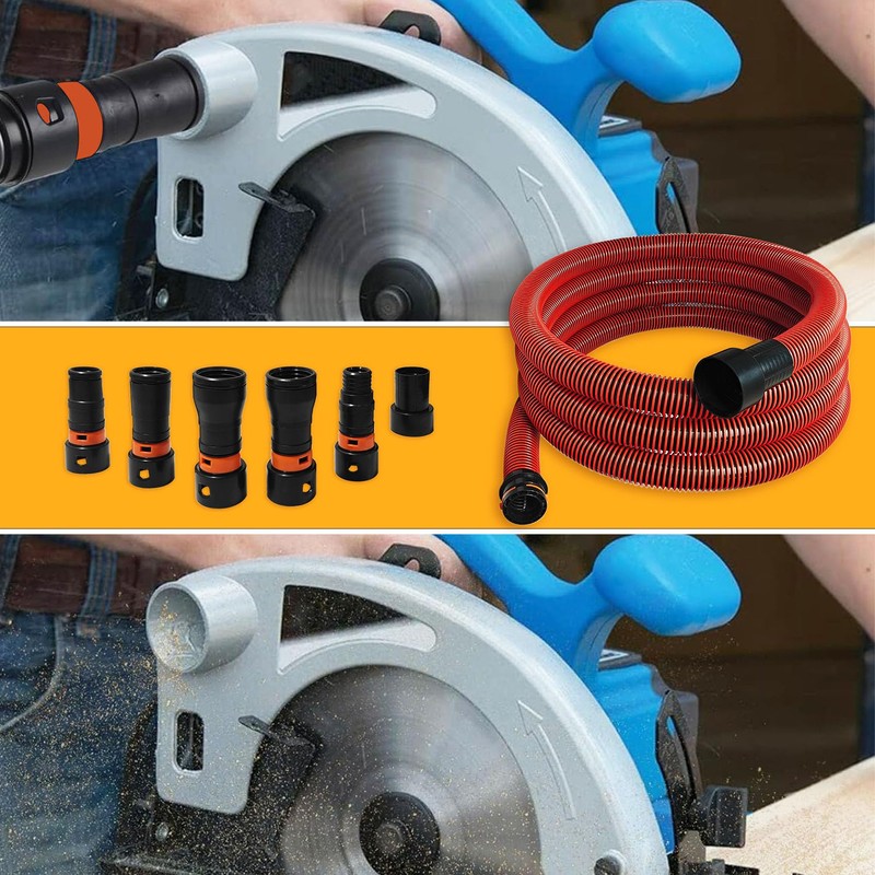 16FT Shop Vac Hose, Dust Collection Hose Kit for Home&Shop