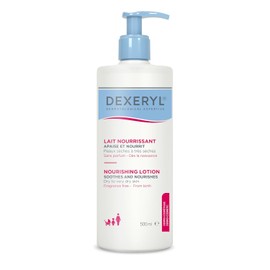 DEXERYL, Loción Nutritiva para Piel Seca a Muy Seca, Nutre por 24 Horas, Textura Ligera de Rápida Absorción, Rostro y Cuerpo, 500 ml