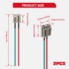 2 Pcs 170072 Distributor Pigtail 6.7” Wire Harness 12 Volts