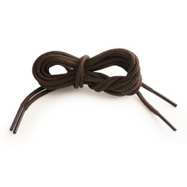 OrthoStep Round Dress Thin Brown 54 inch Shoelaces 2 Pair Pack