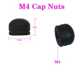 Screw Caps for Light Fixtures Ceiling Light Cover Replacement Decorative Lamp Shade Holder Knob Nuts, M4 Threaded Screw Tops, 8 Pack for Chandeliers Wall Lights Pendants Ceiling light (Black)