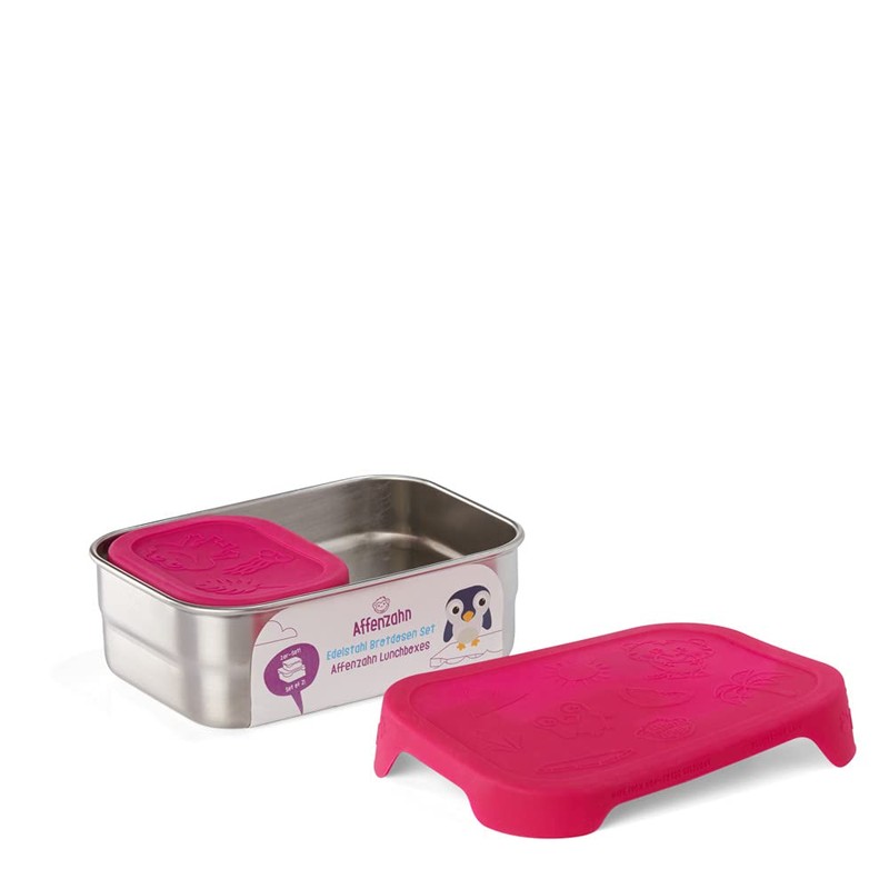 Affenzahn Stainless steel lunch box set, 16.5 cm.
