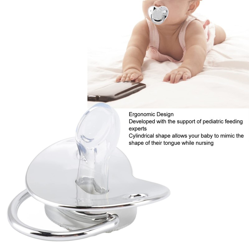 Baby Pacifier, Stylish DIY Photo Decoration Infant Bling Pacifier Clip