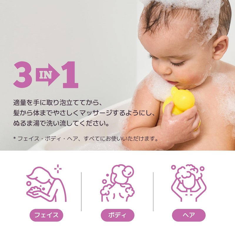 アイボドル トップトゥトーウォッシュ リフィル 250ml しっとり ベビーソープ 自然由来成分 低刺激 無添加 ボディーソープ