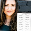 Beavorty Durable Eyebrow Stencil Set 20 Pairs of Realistic Waterproof