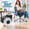 5 Pack 2 Inch Office Chair Caster Wheels, 11mm Stem
