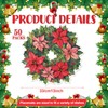 AmazingSpark 100 Pcs Christmas Paper Placemats 13 Inch Disposable Poinsettia